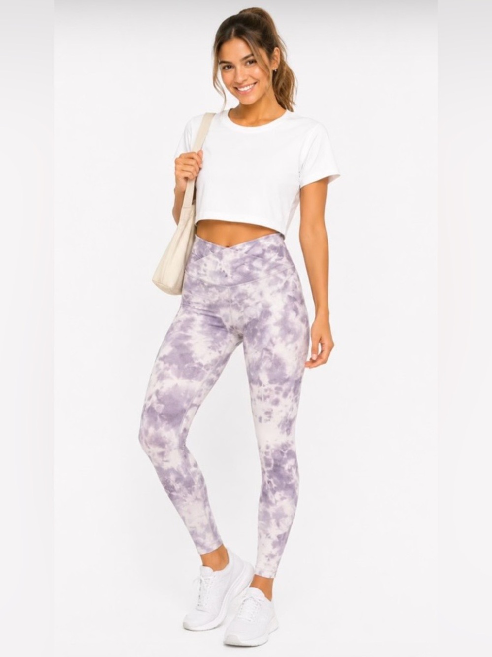 lululemon athletica  women’s Lavender Tie-Dye High-Rise Leggings size 6